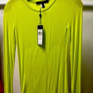 bright yellow long sleeve shirt